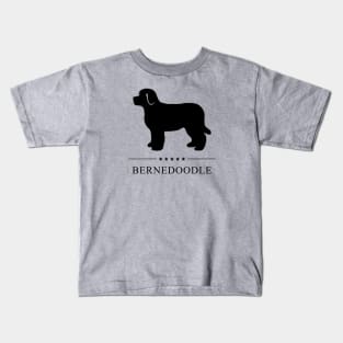 Bernedoodle Black Silhouette Kids T-Shirt